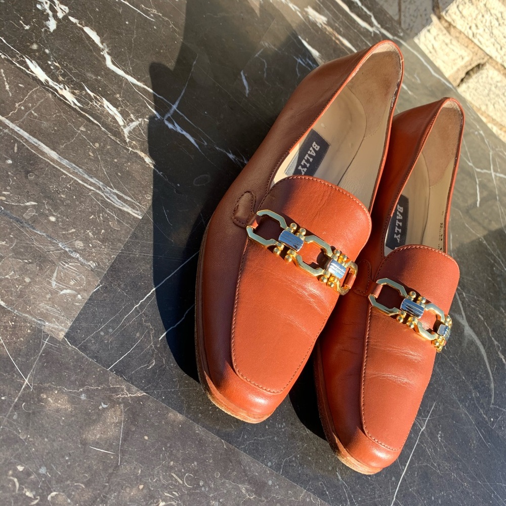 Womens bally loafers